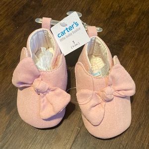 Carters little baby shoes, pink, 0-3 month NWT